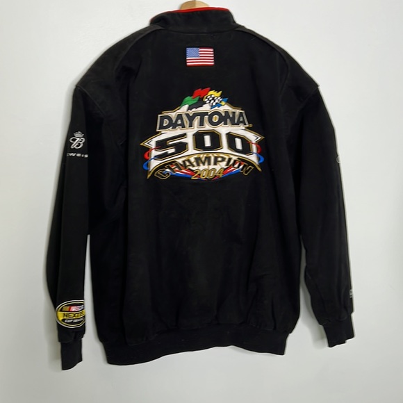 Daytona 500 2004 Dale Earnhardt Jr #8 Champion Jacket Black Nascar Racing XL - Picture 3 of 9